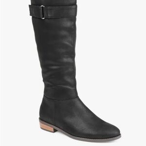 Journee Collection LELANNI KNEE-HIGH BOOTS IN VEGAN LEATHER
